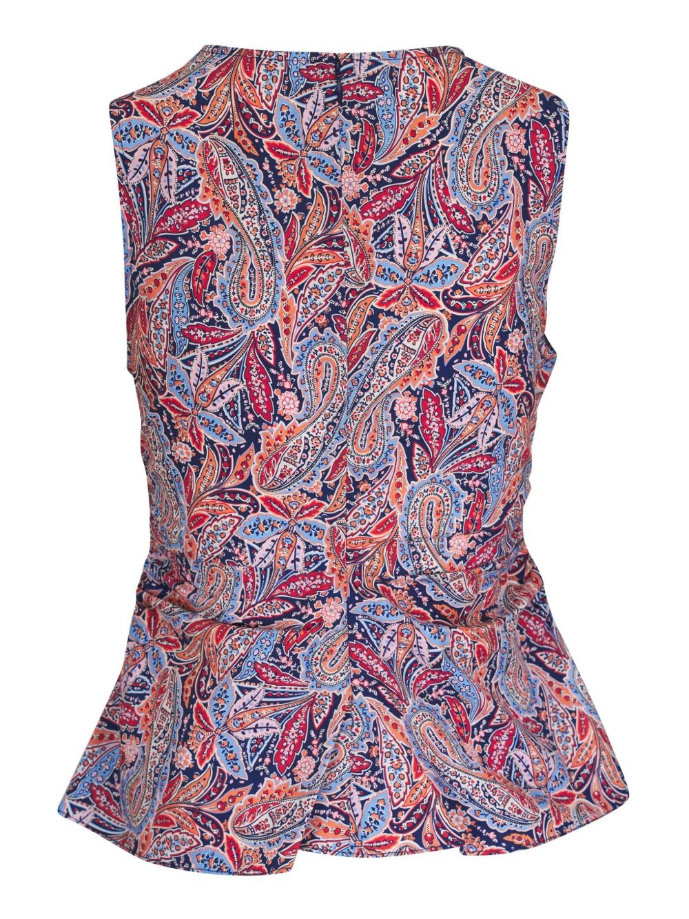 paisley-print peplum top - 2