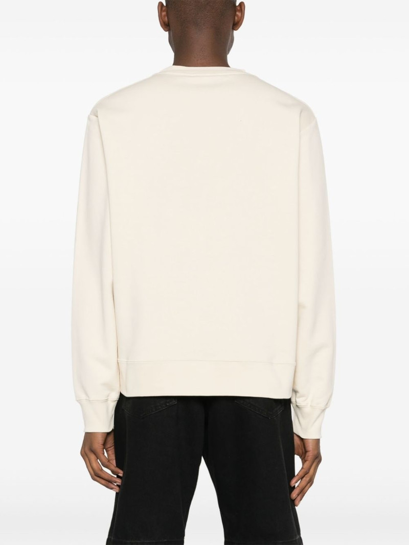 logo-embroidered cotton sweatshirt 4