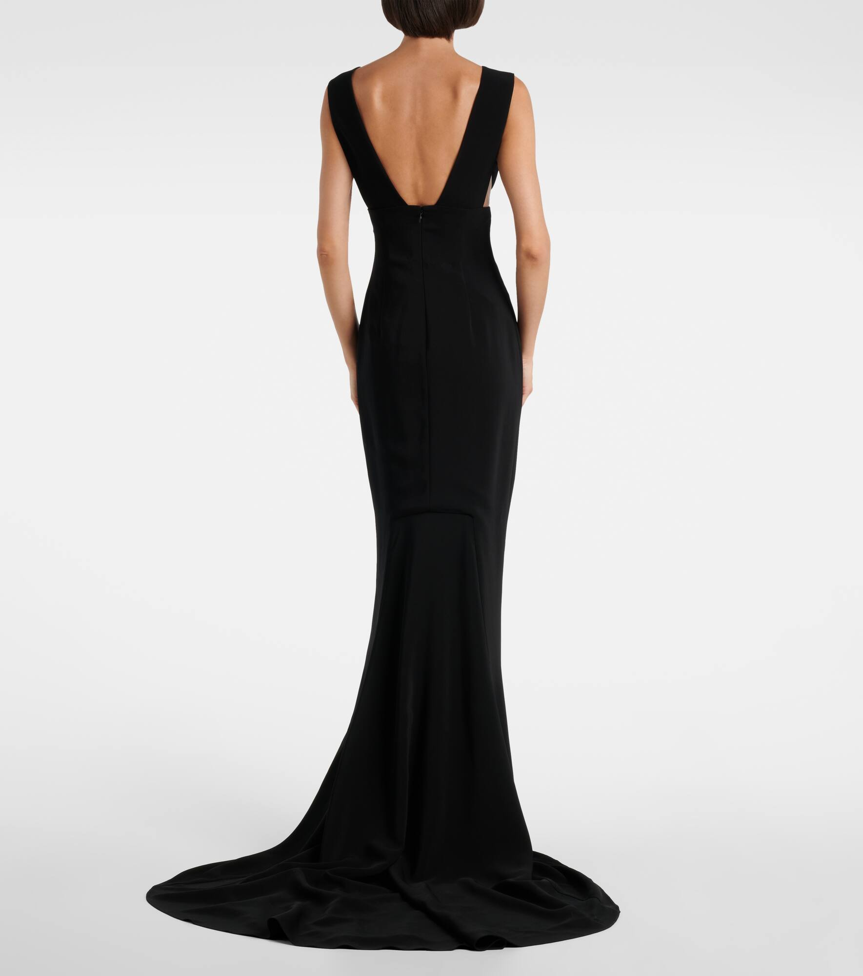 Crêpe jersey gown - 3