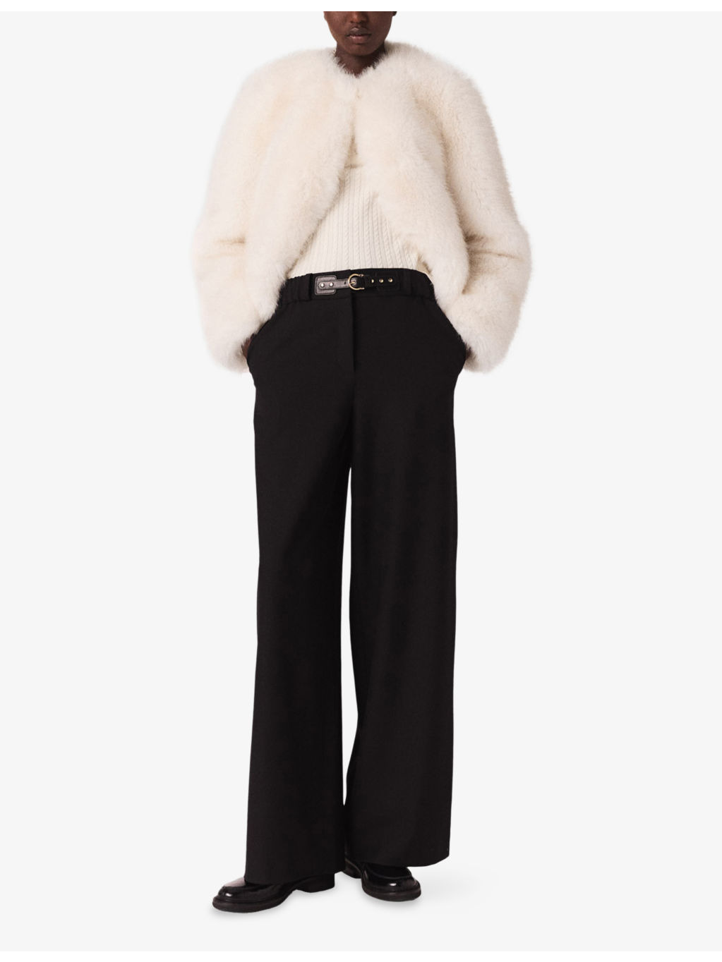 Wide-Leg Mid-Rise Stretch-Woven Trousers - 2