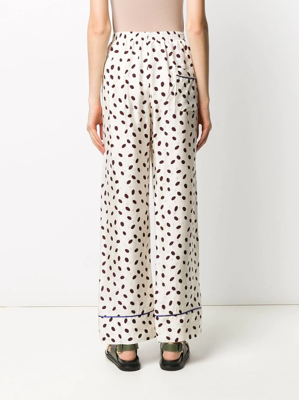 polka-dot palazzo pants - 4