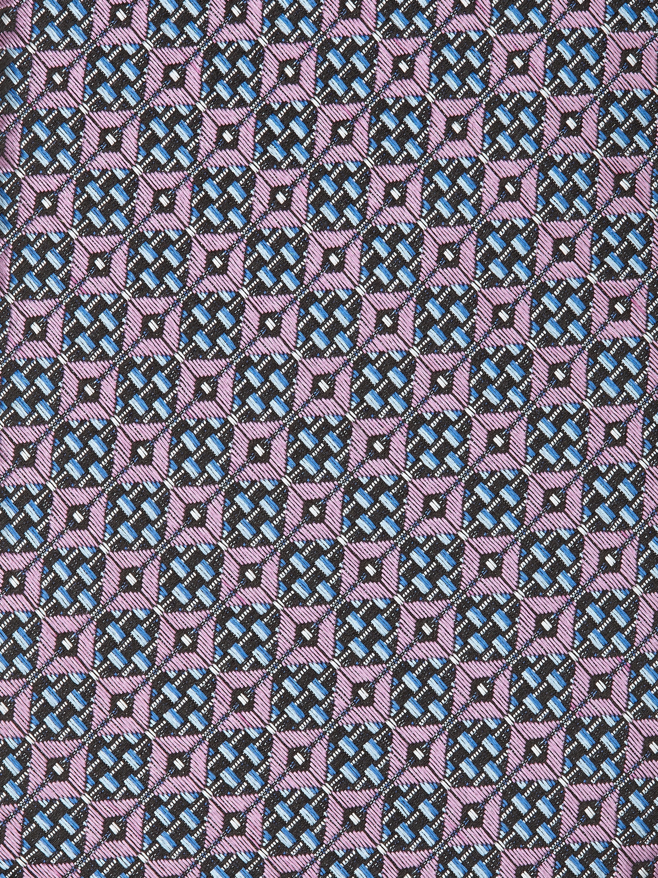 PINK JACQUARD SILK TIE - 2