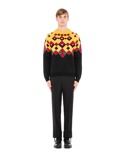 Prada Argyle wool sweater outlook