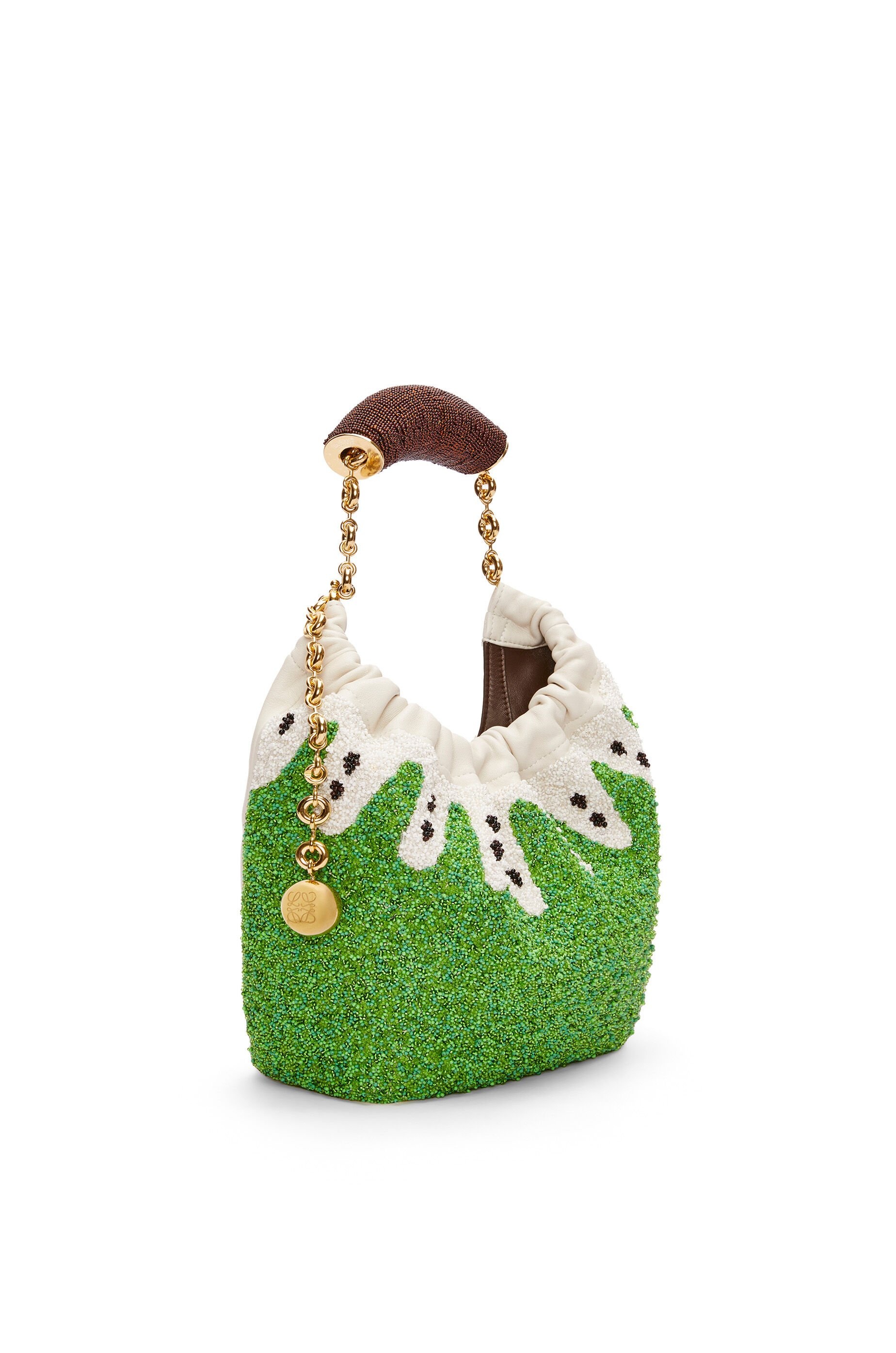 Mini Squeeze bag in beaded leather - 5