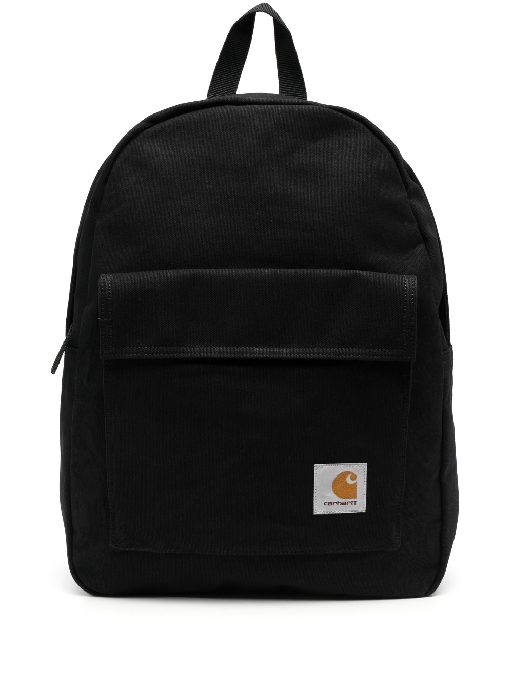 logo-patch cotton backpack - 1