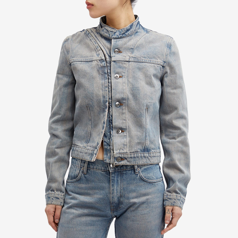 Y/Project Y/Project Hook & Eye Denim Moto Jacket outlook