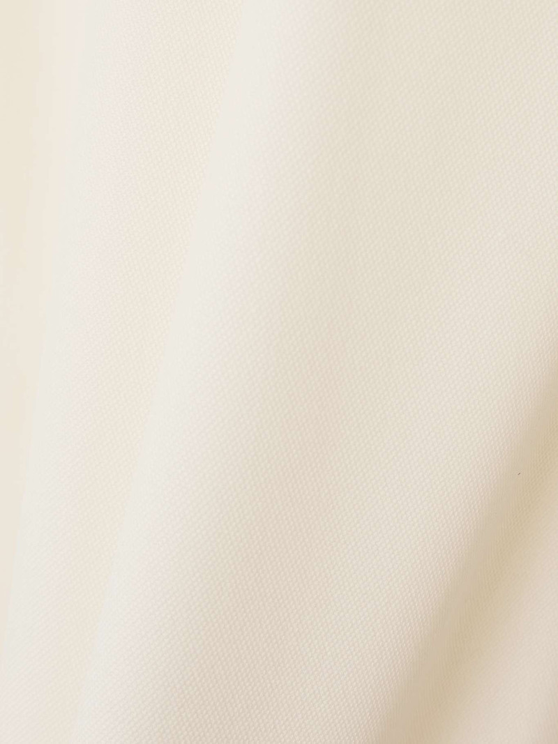 Pleated Wool-twill 넓은 다리 바지 오프 화이트 5