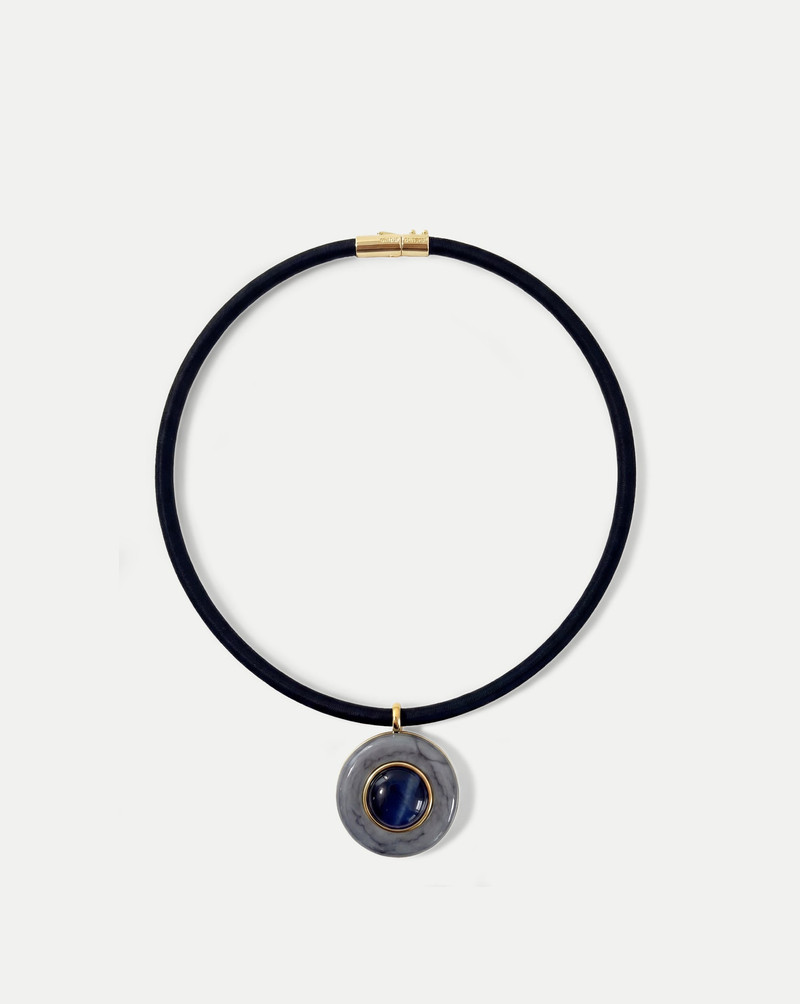 ROUND DOUBLET PENDANT NECKLACE 1