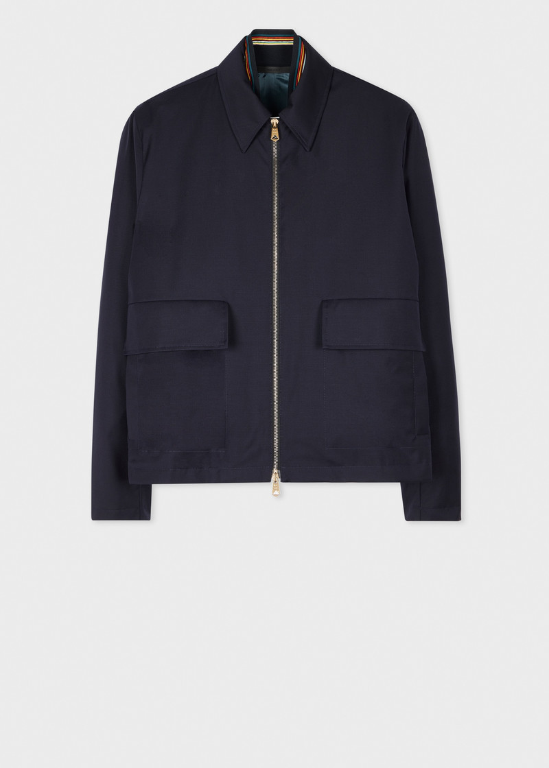 Dark Navy 'Storm System' Zip Jacket - 1