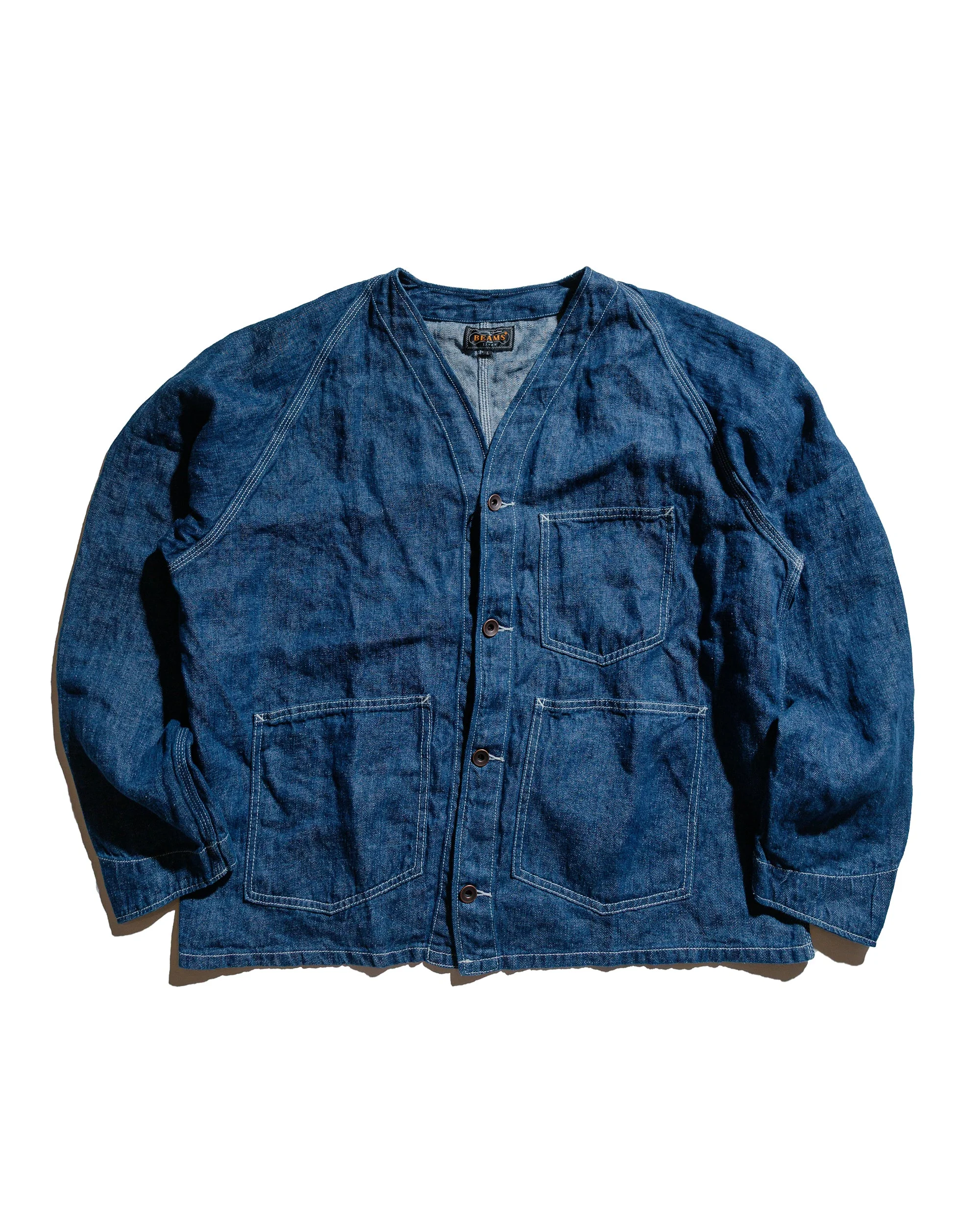 Engineer Jacket Twill Linen Indigo - 1