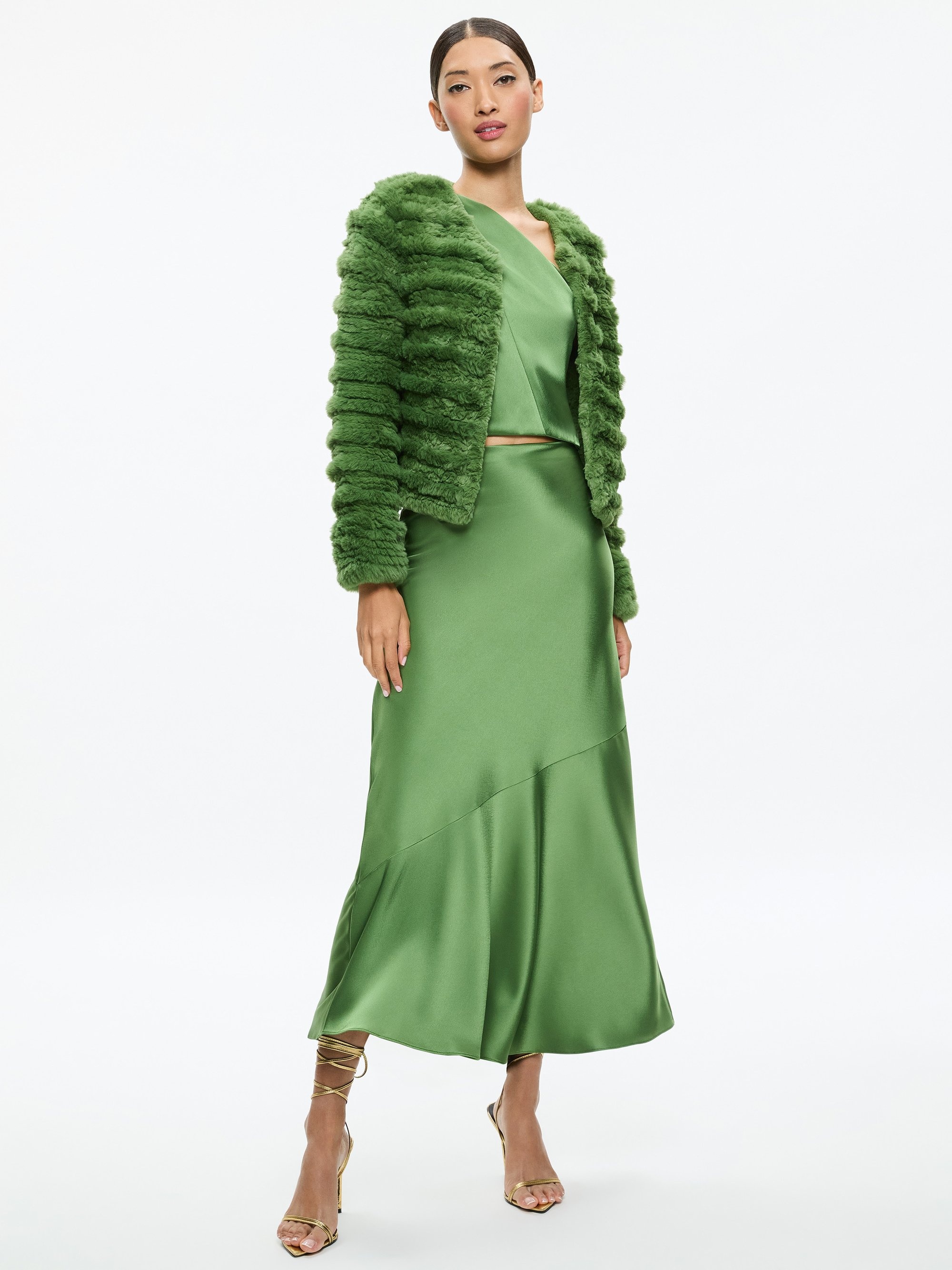 FAWN FAUX FUR TEXTURED JACKET - 3