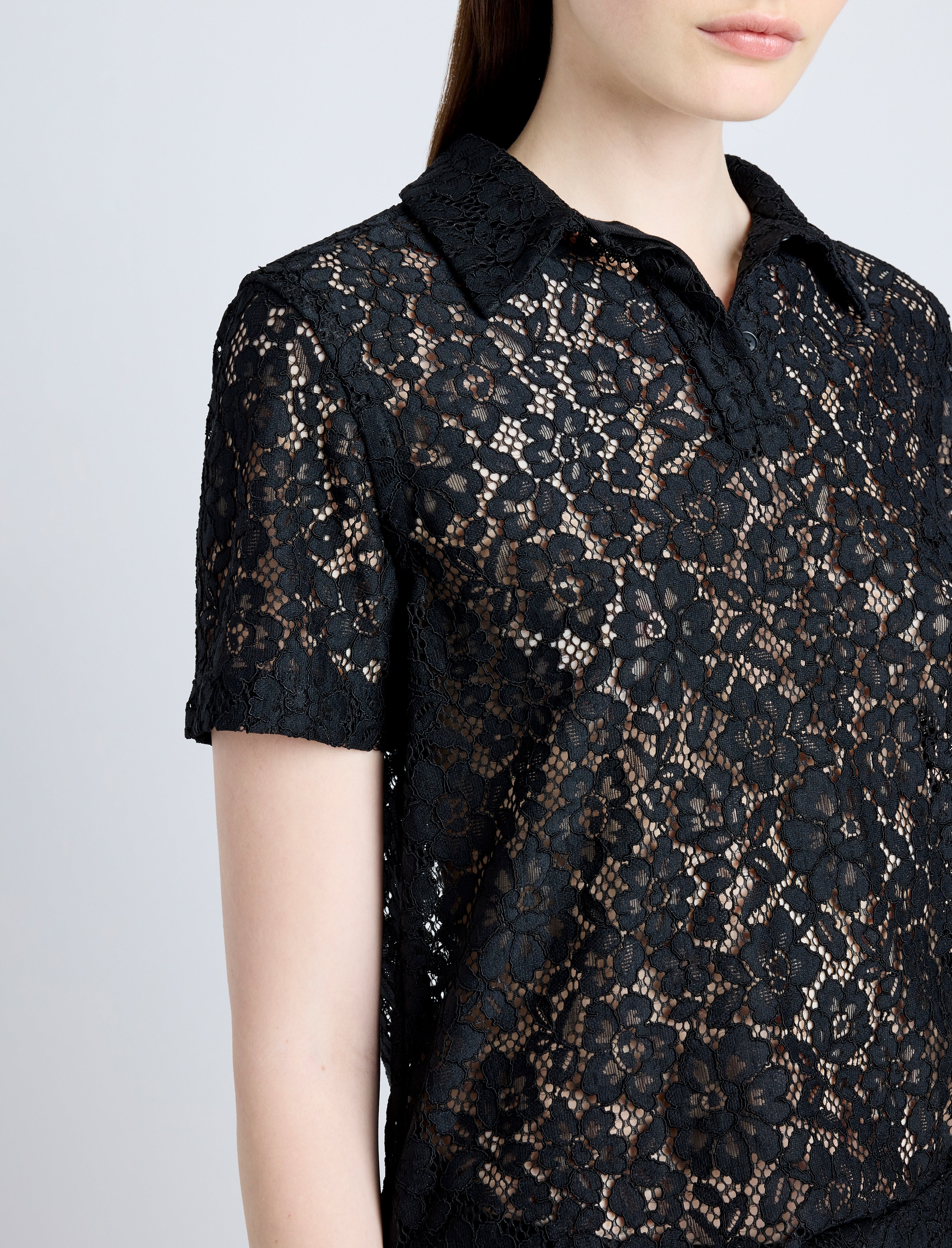 Kennedy Top in Stretch Lace - 6