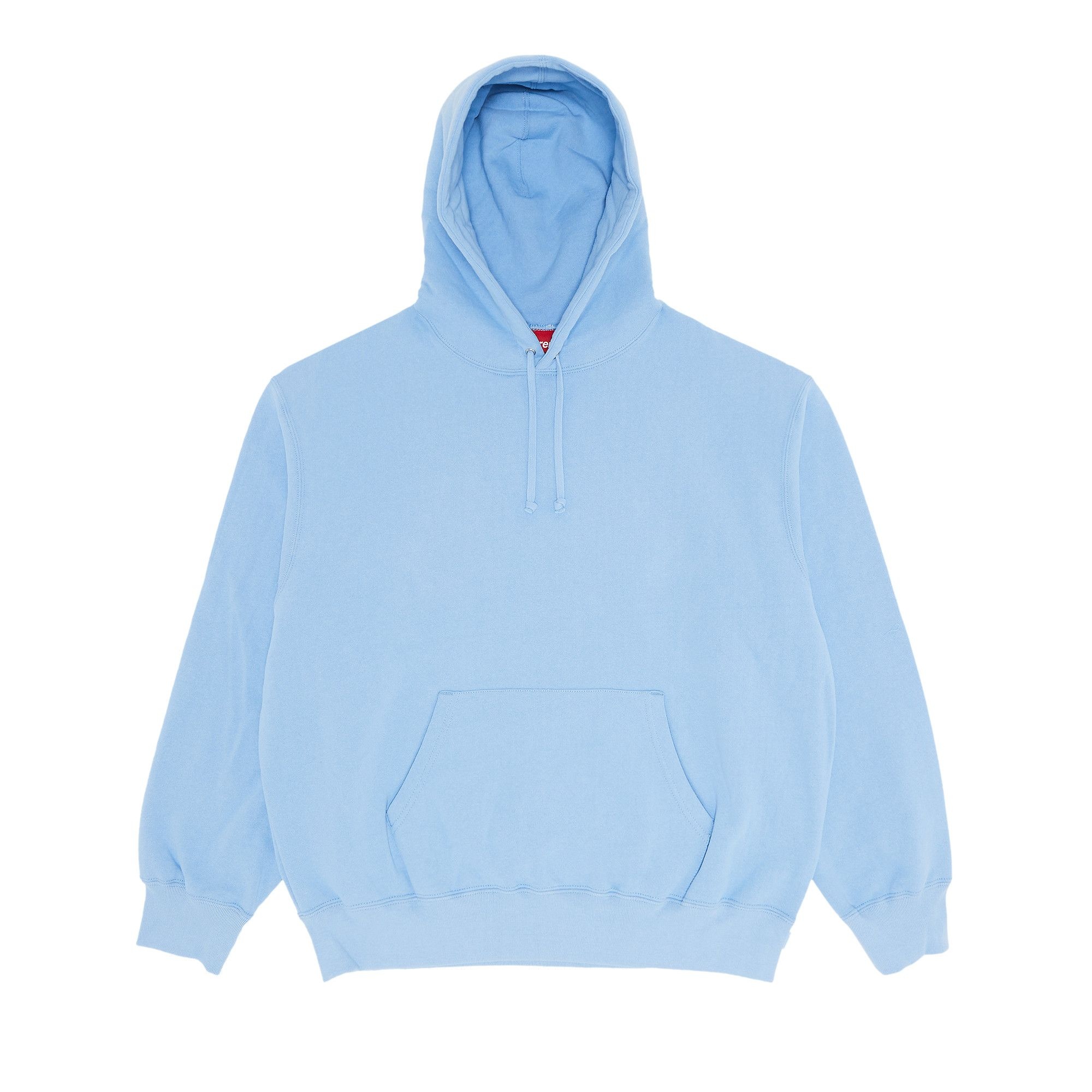 Supreme Satin Appliqué Hooded Sweatshirt 'Light Blue' - 1