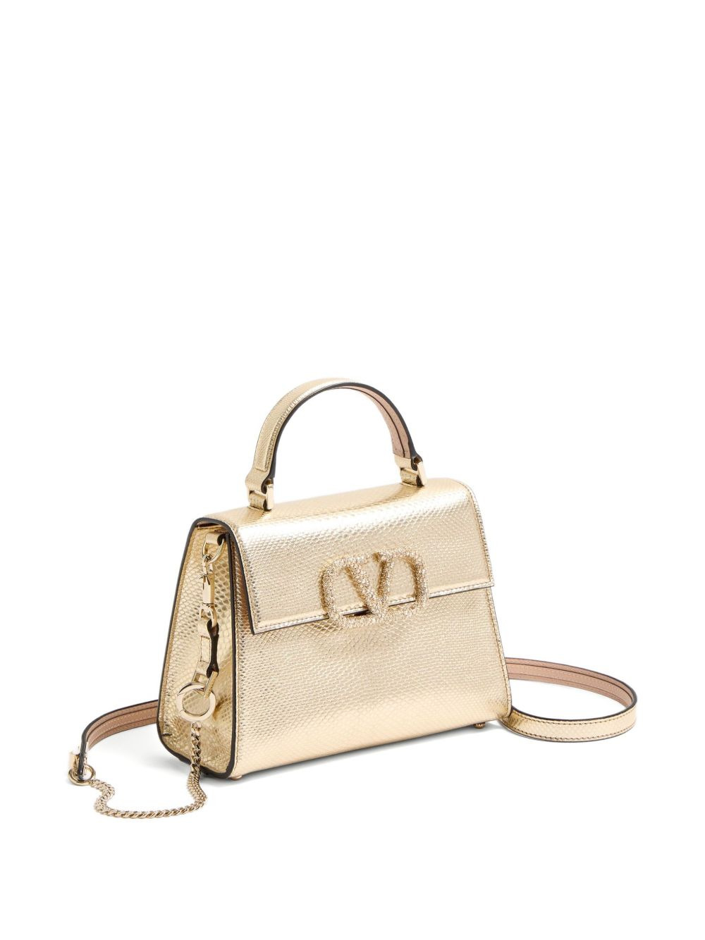 mini VSling metallic tote bag - 2