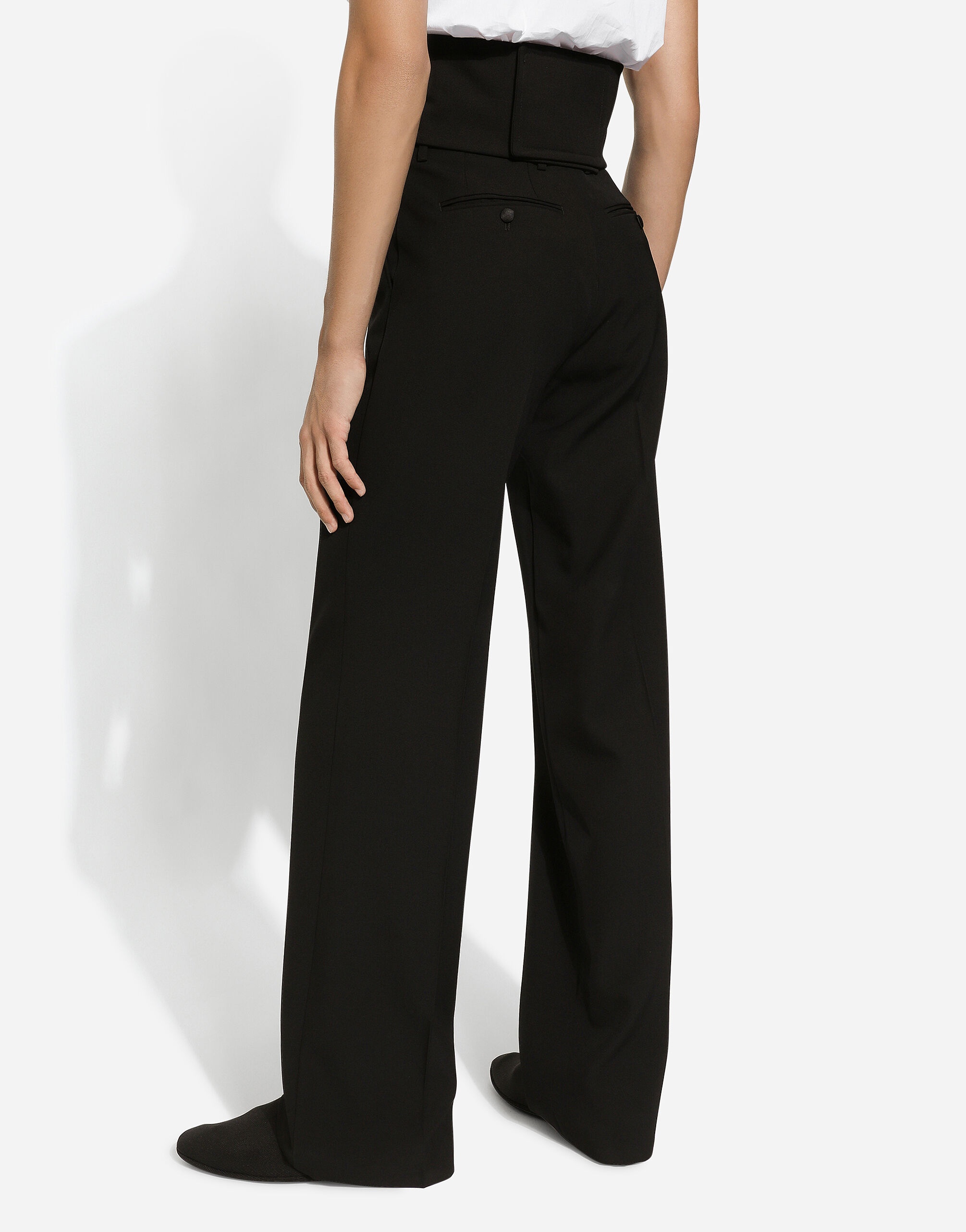 Straight-leg wool pants - 4