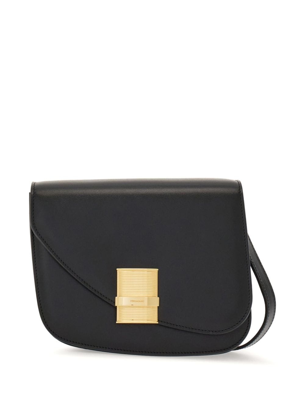 small Asymmetric leather crossbody bag - 1