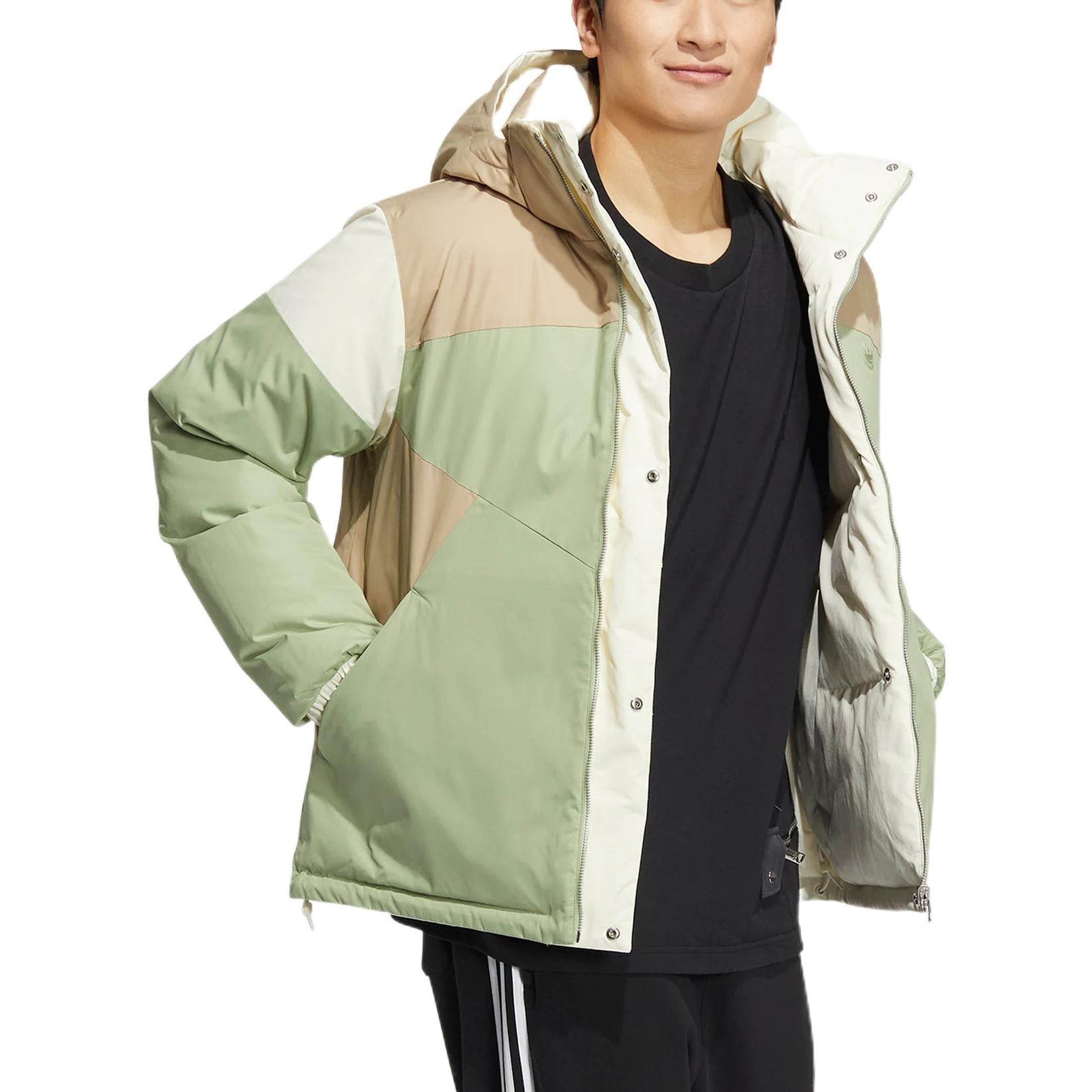 adidas originals Sporty Down Reversible Insulated Puffer Jacket 'Magic Lime' HS9466 - 4