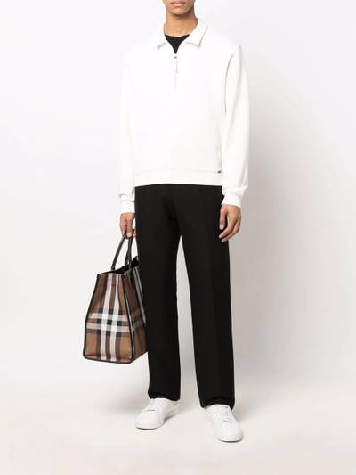 TOM FORD half-zip polo-collar sweatshirt outlook