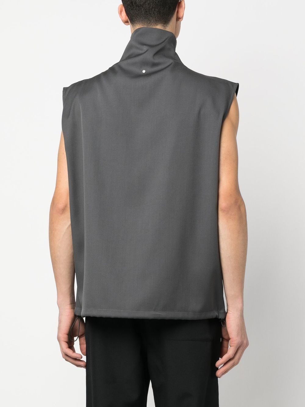 high-neck virgin-wool vest - 4
