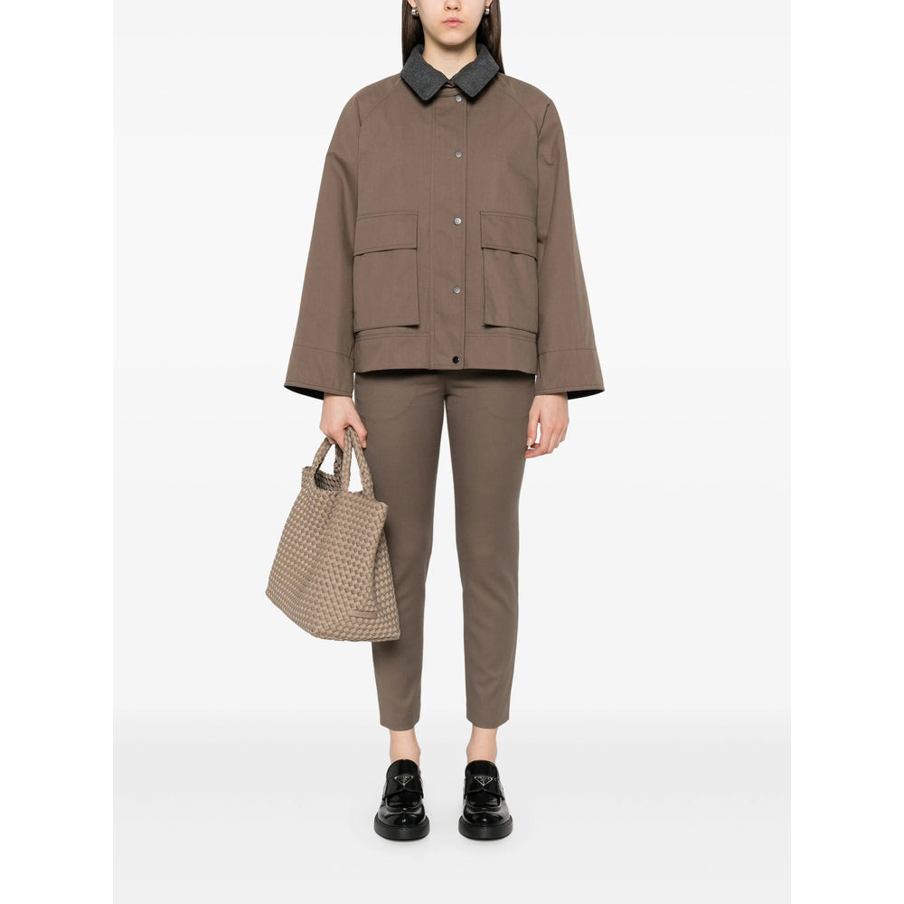 Brunello Cucinelli Green Trousers - Slim-Fit Trousers Women - 5