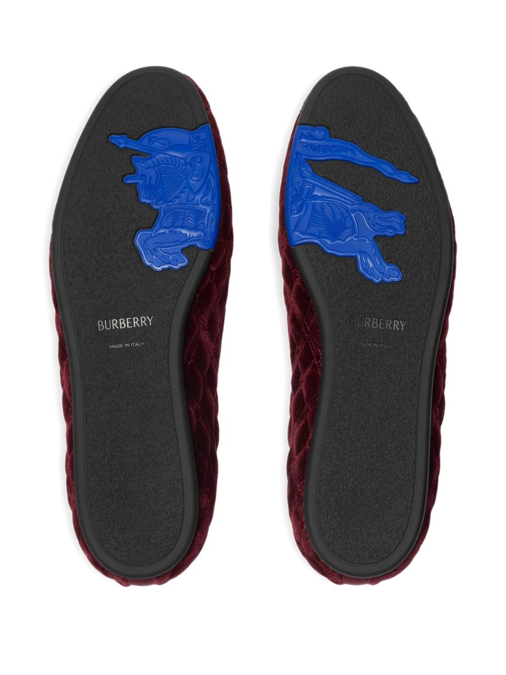 quilted crest-embellished loafers - 4