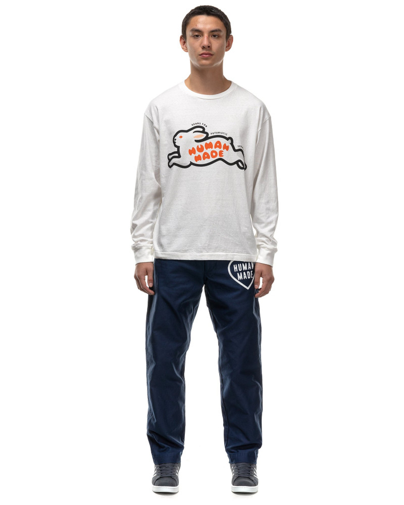 Human Made L/S T-SHIRT RABBIT WHITE outlook
