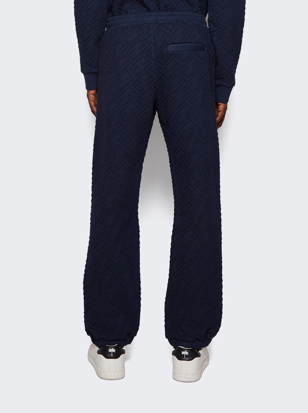 Embossed Jersey Sweatpants Navy - 5