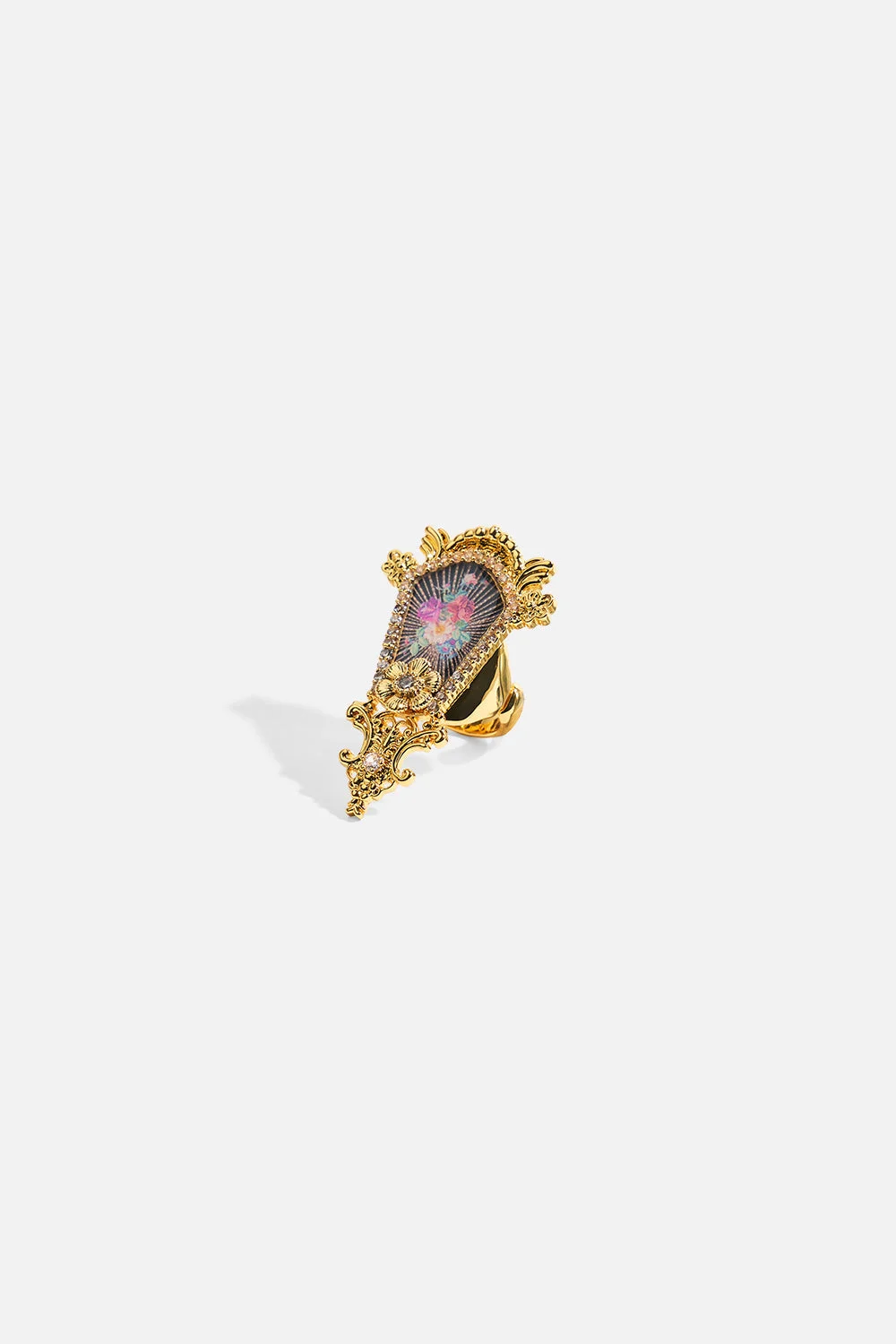 MY CAMEO ROMEO STATEMENT RING GOLD - 1