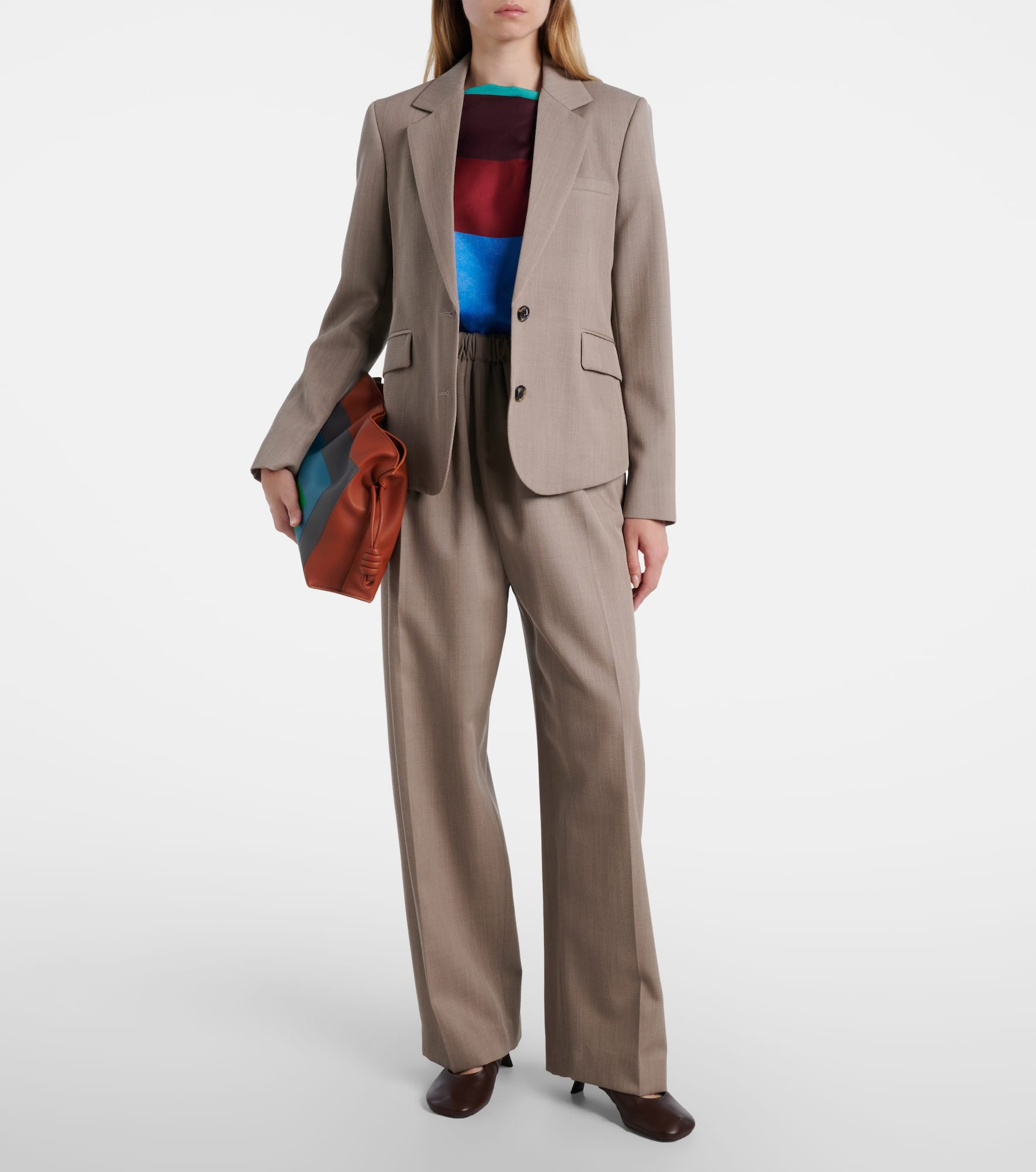 Gathered wool blazer - 2