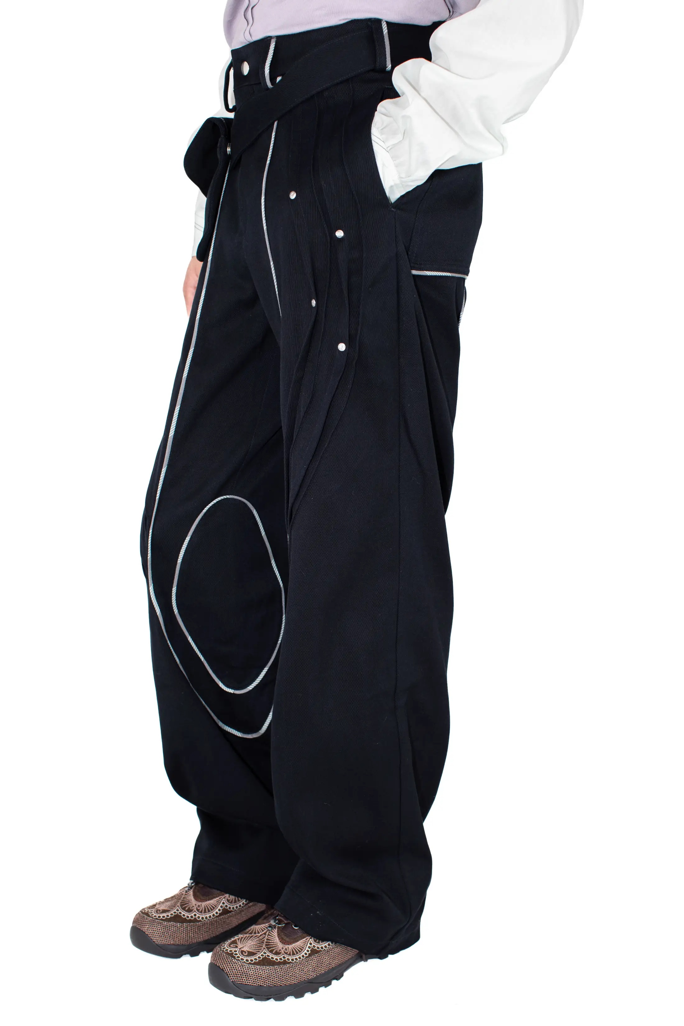 Chalice Trousers with Bag in Black