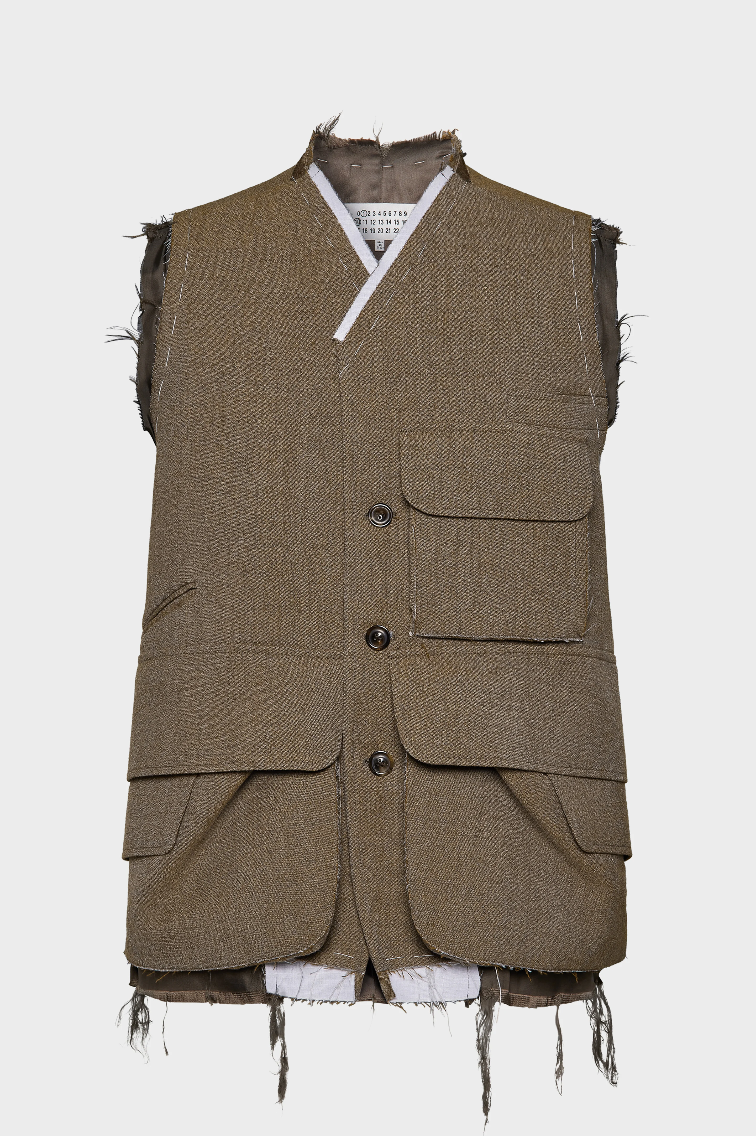 Sleeveless wool jacket - 1