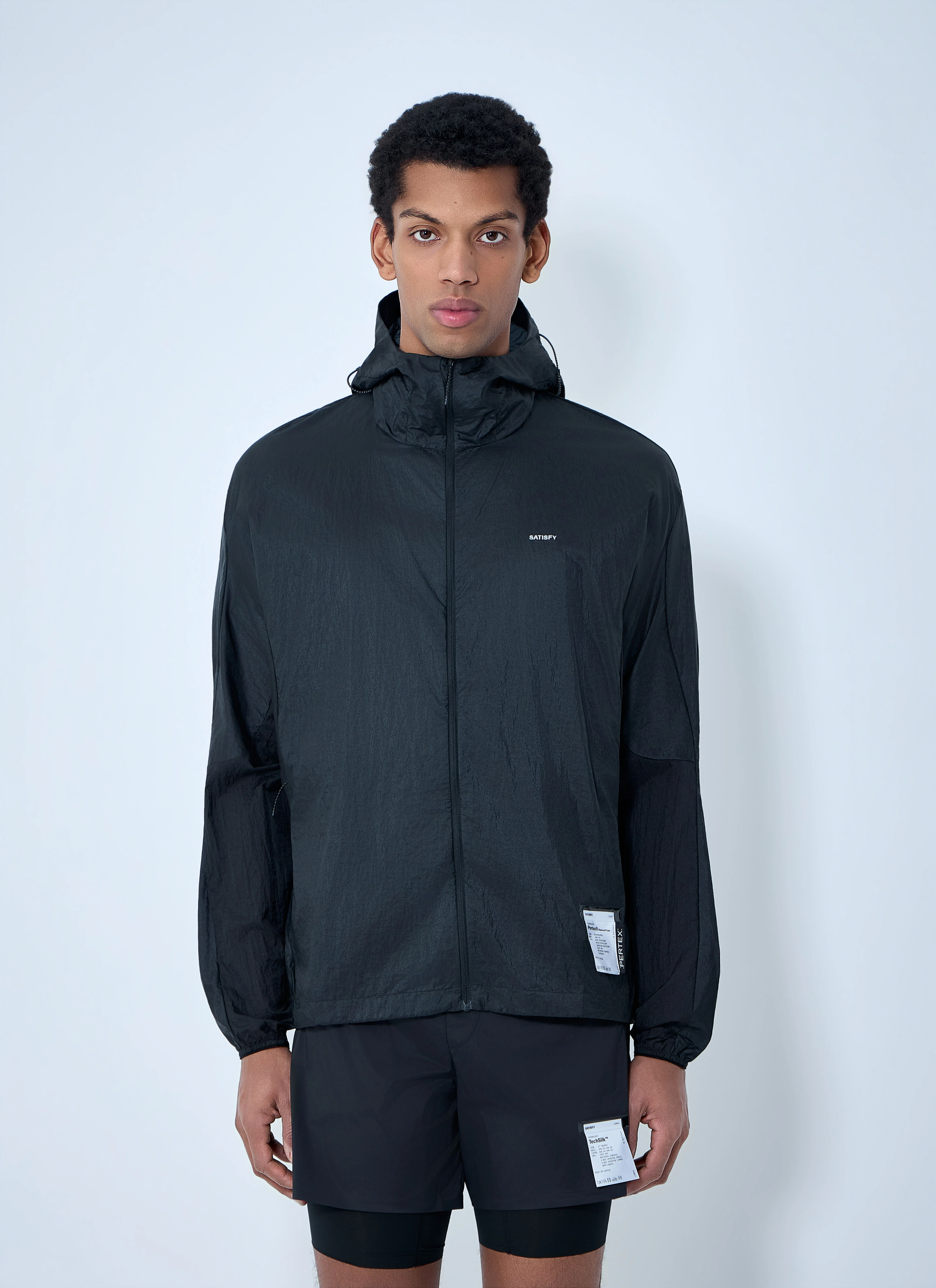 Hooded Windbreaker Jacket - 1