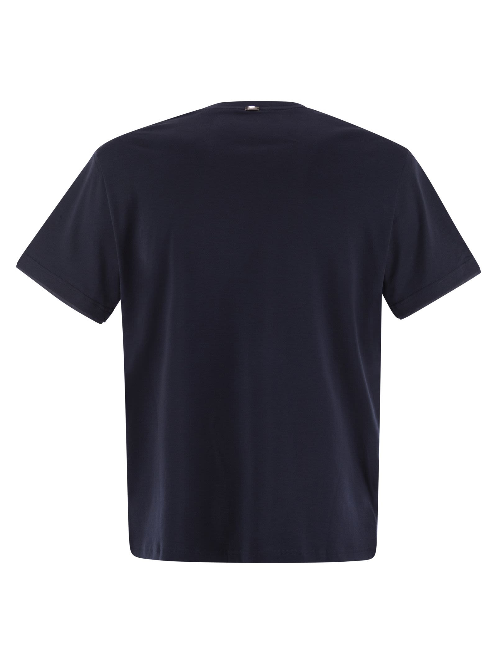 Herno Men Resort T-Shirt In Cotton And Light Stretch Nylon - 2
