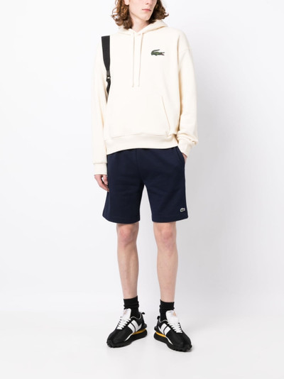 LACOSTE logo-patch track shorts outlook
