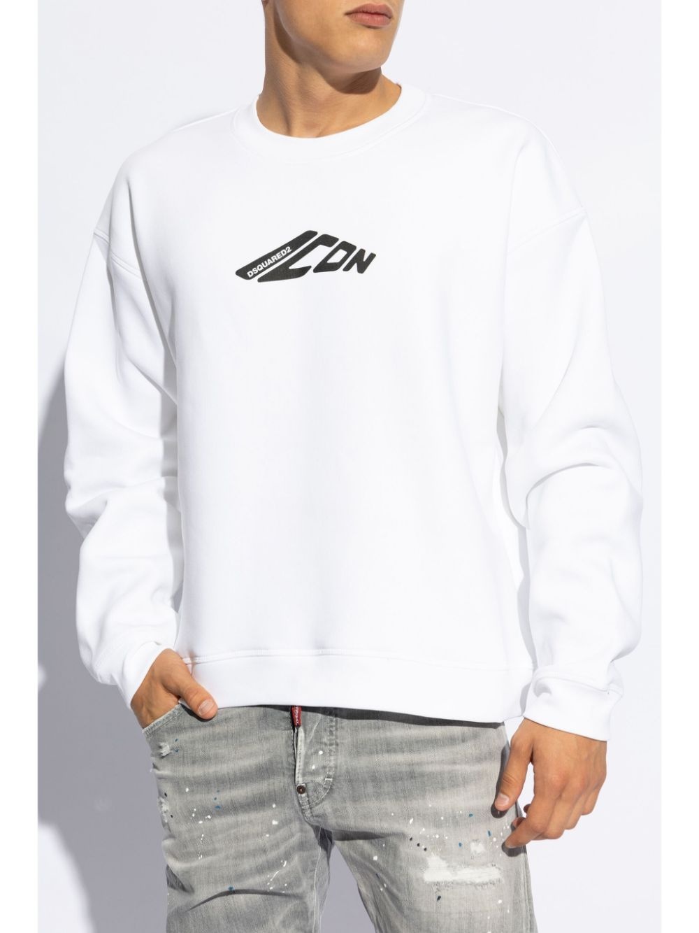Graphic-stamp sweatshirt - 3