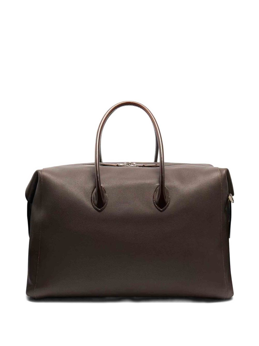 leather top-handle travel bag - 2