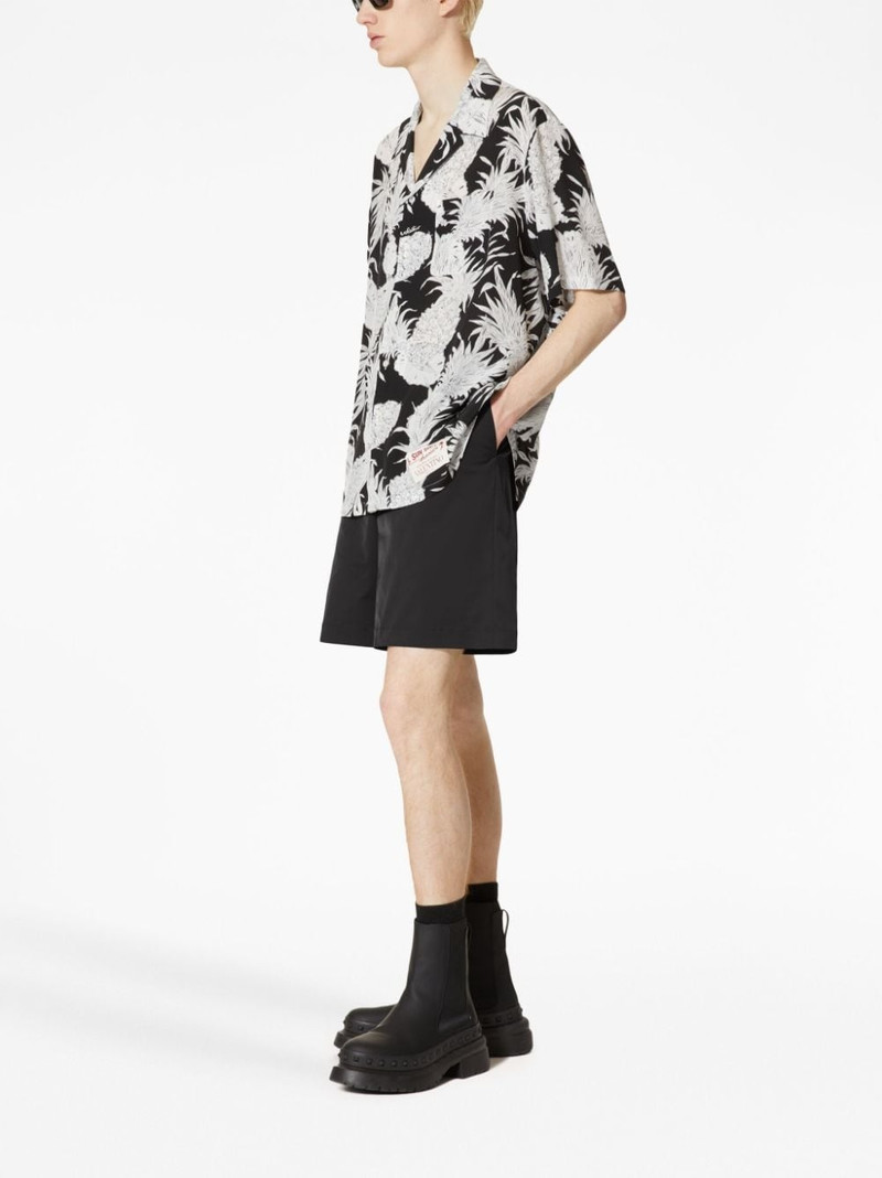 Valentino pineapple-print short-sleeve shirt outlook