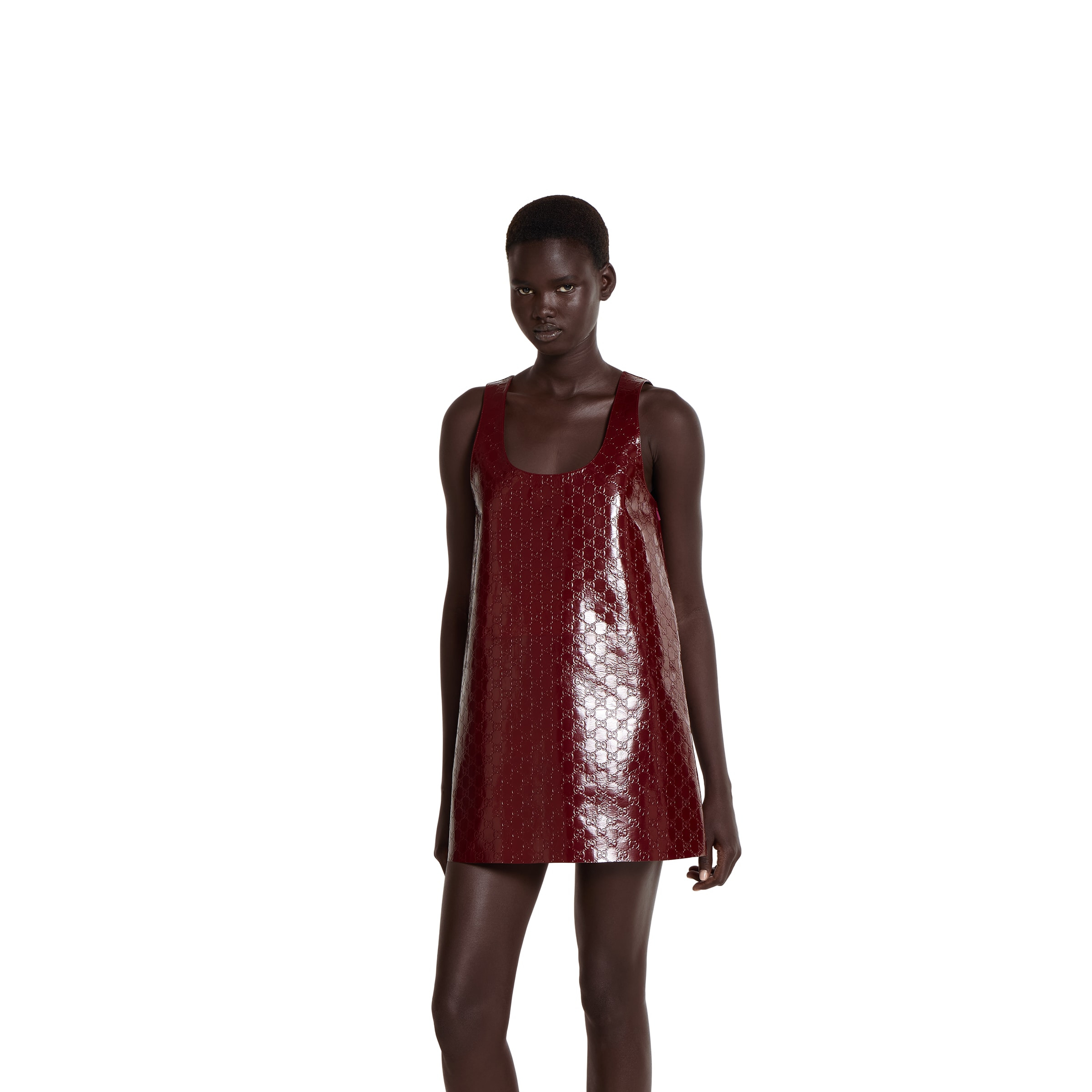 Embossed GG naplak dress - 3
