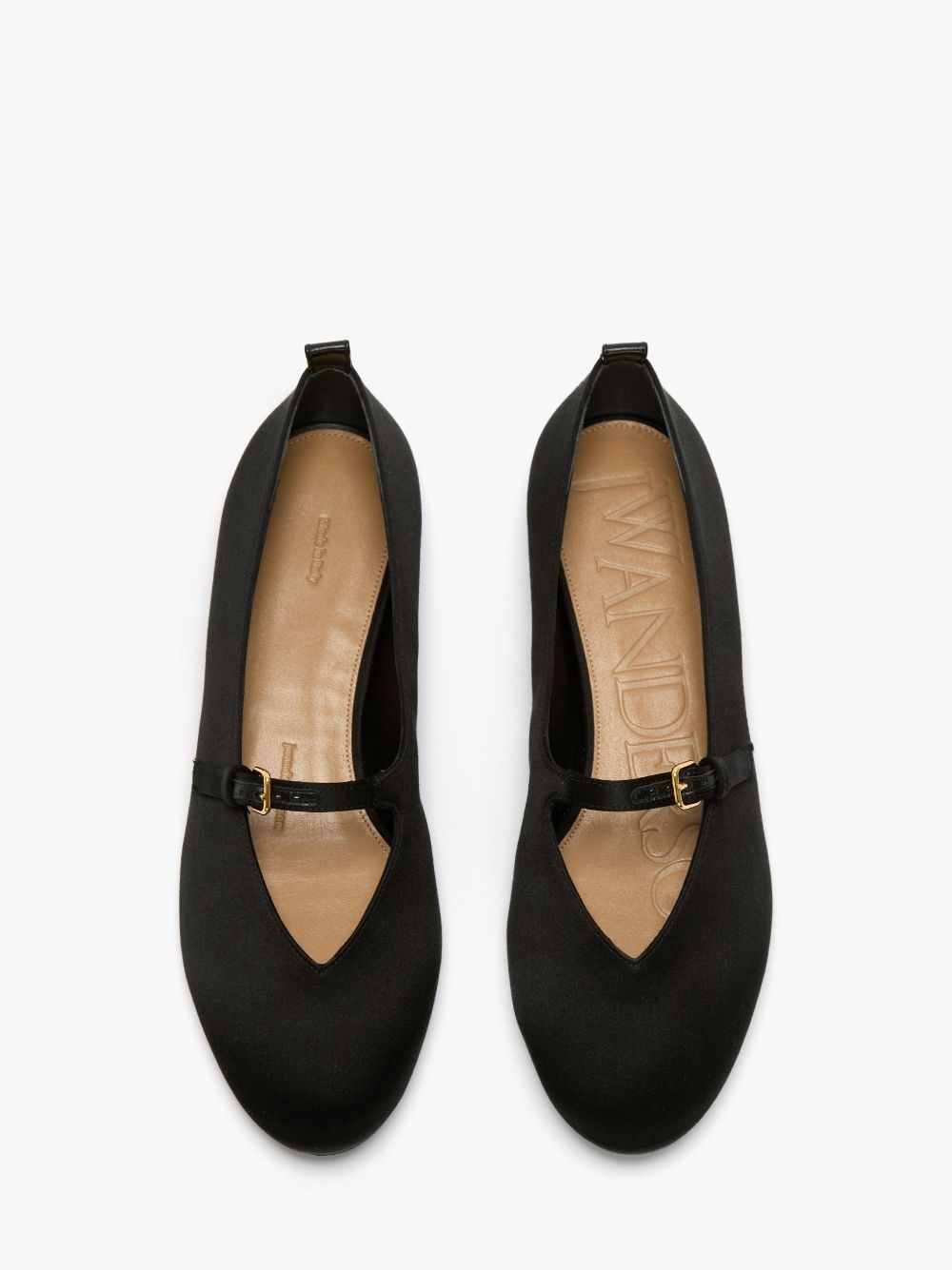 SATIN BALLERINAS WITH STRAP - 4