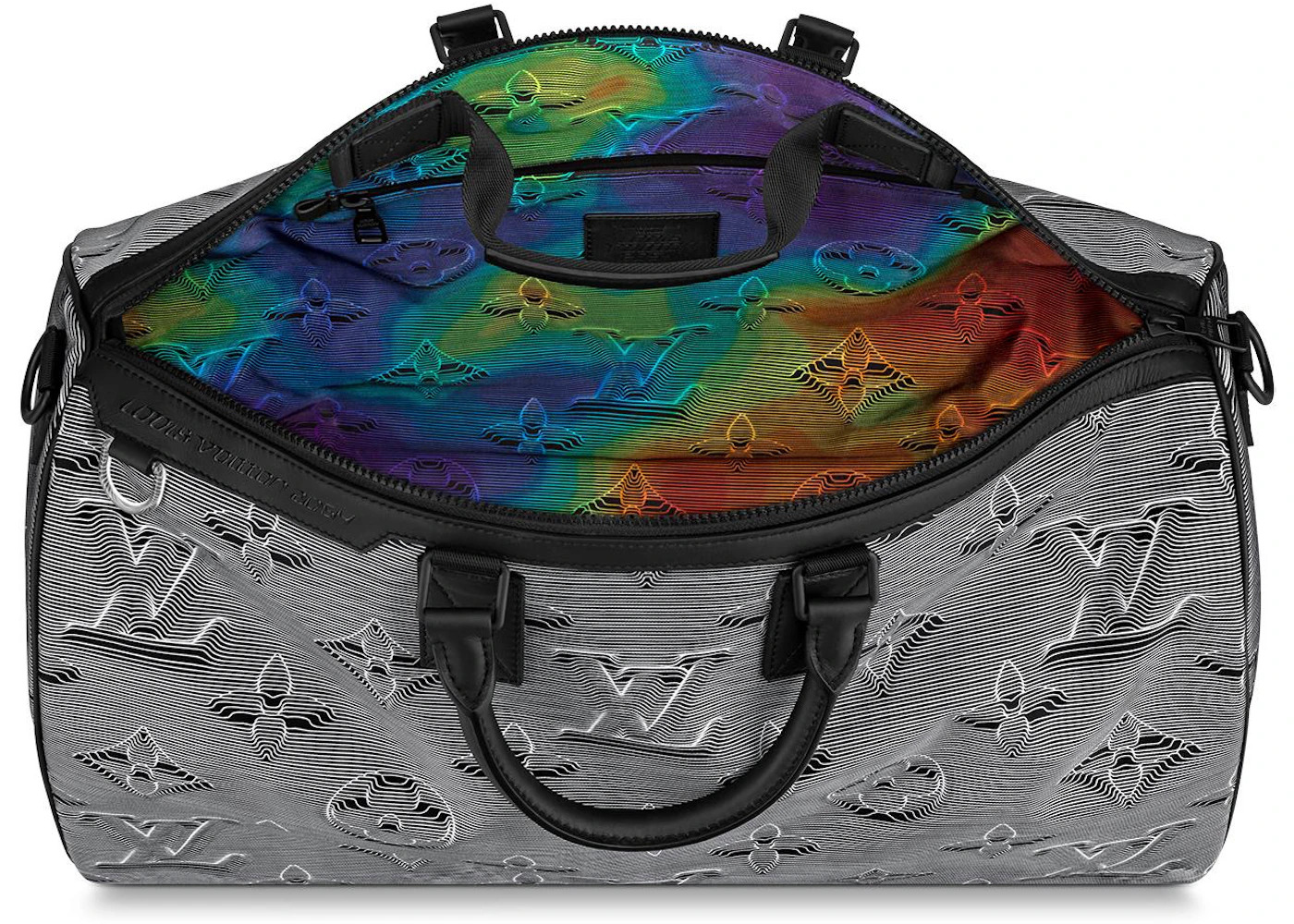 Louis Vuitton Reversible Keepall Bandouliere Monogram 3D 50 Rainbow/Gray/Black - 4
