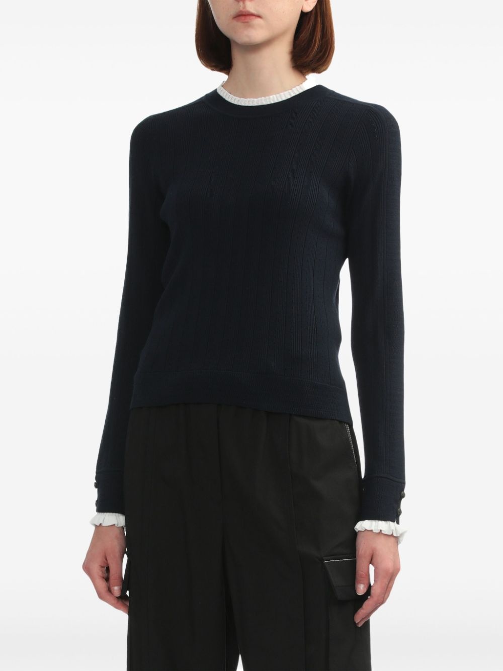 Fluid ribbed sweater - 3