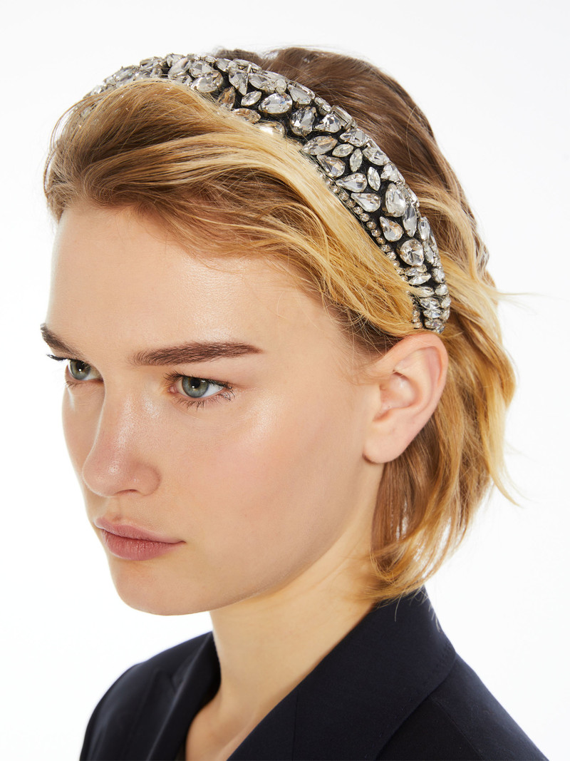PONTILE Bead and rhinestone headband 3