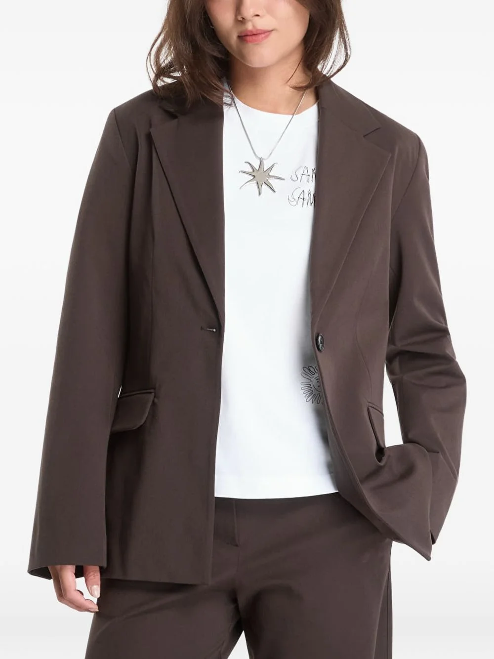 Saheaven single-breasted blazer - 1