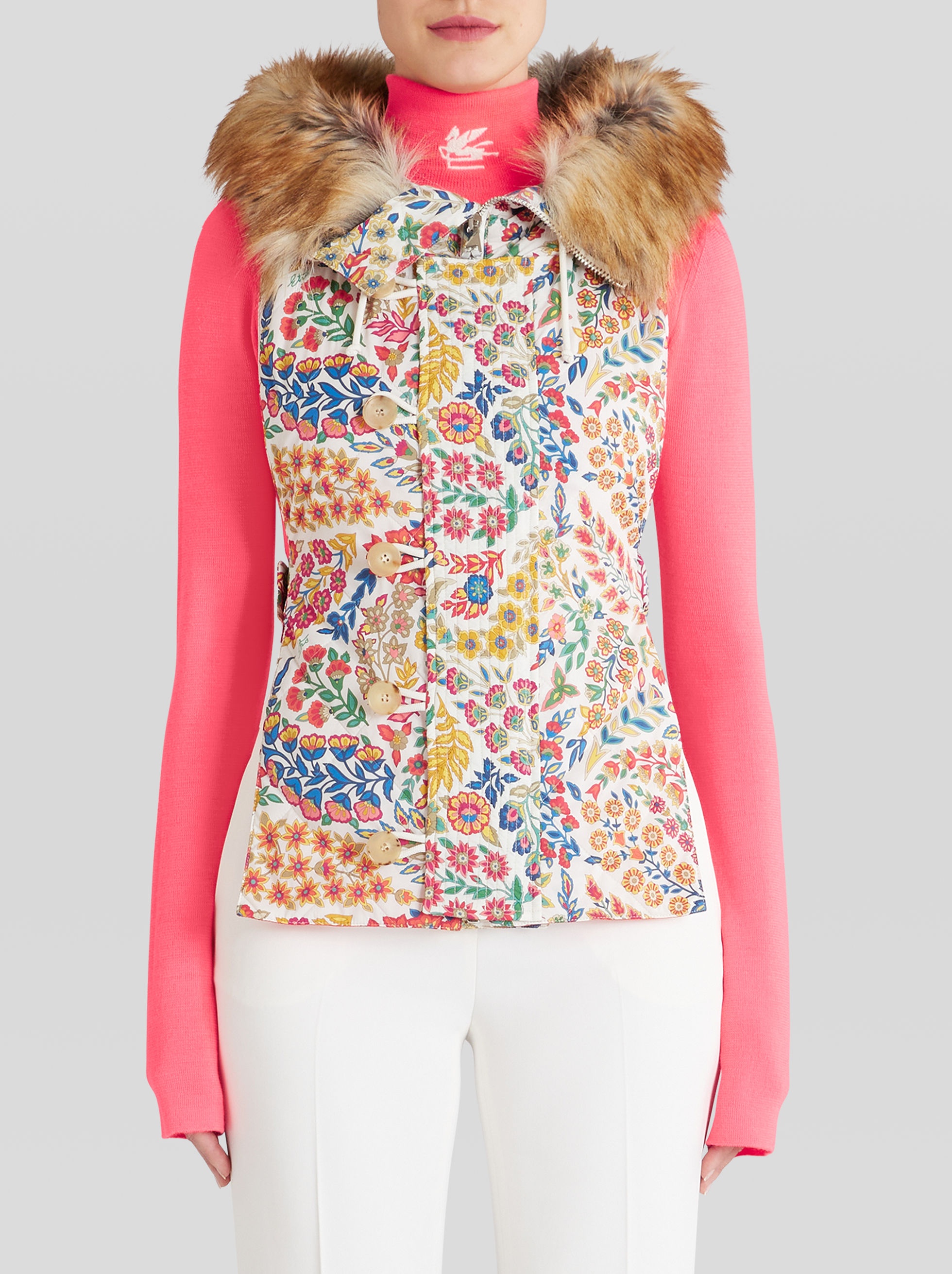 QUILTED FLORAL DICKEY - 2
