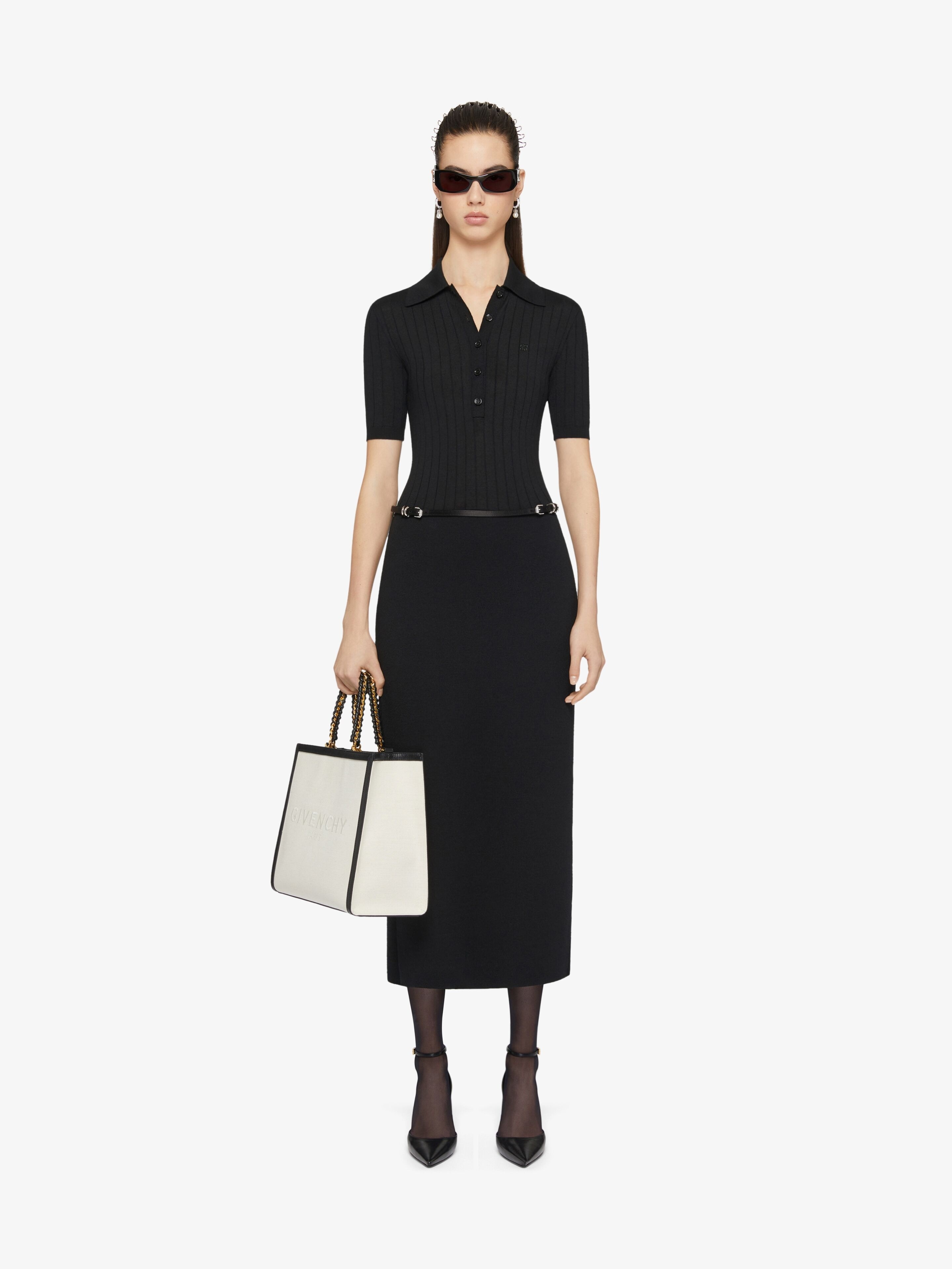 VOYOU POLO DRESS IN KNIT - 2