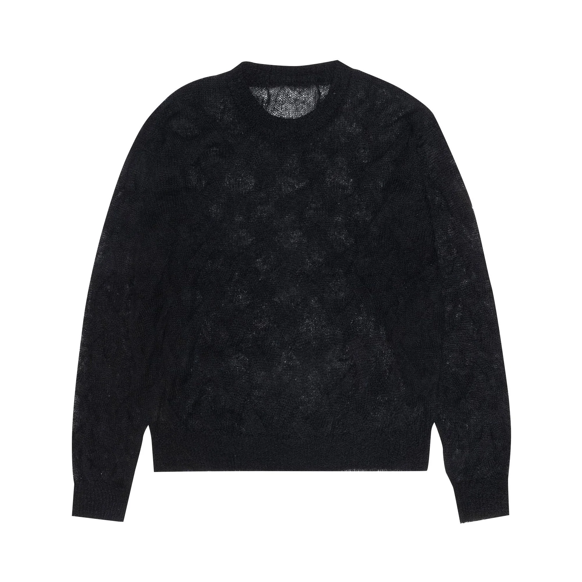 Stussy Loose Knit Cross Cable Sweater 'Black' - 1