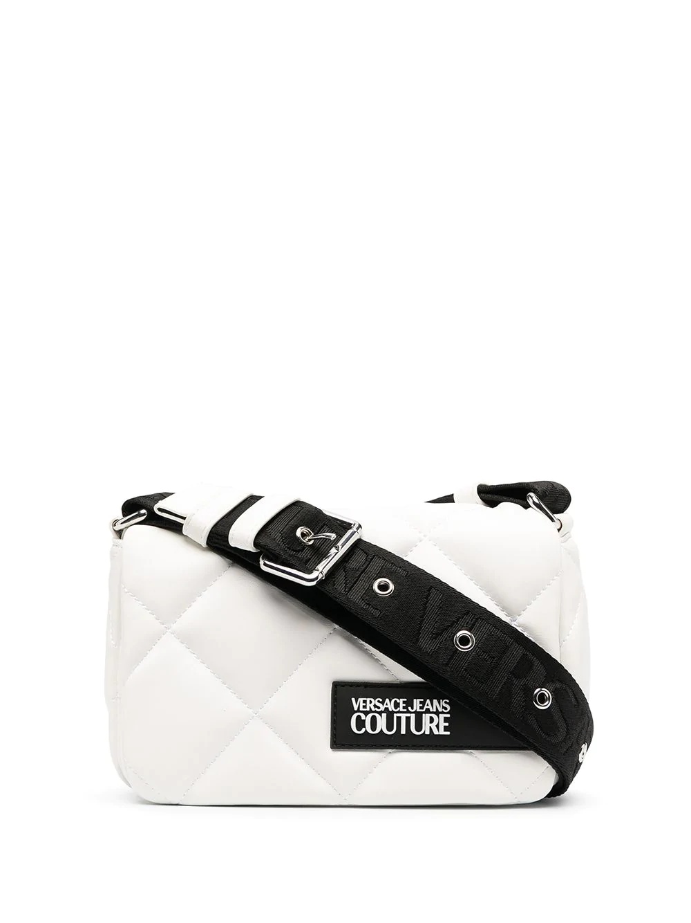 quilted logo shoulder bag - 1