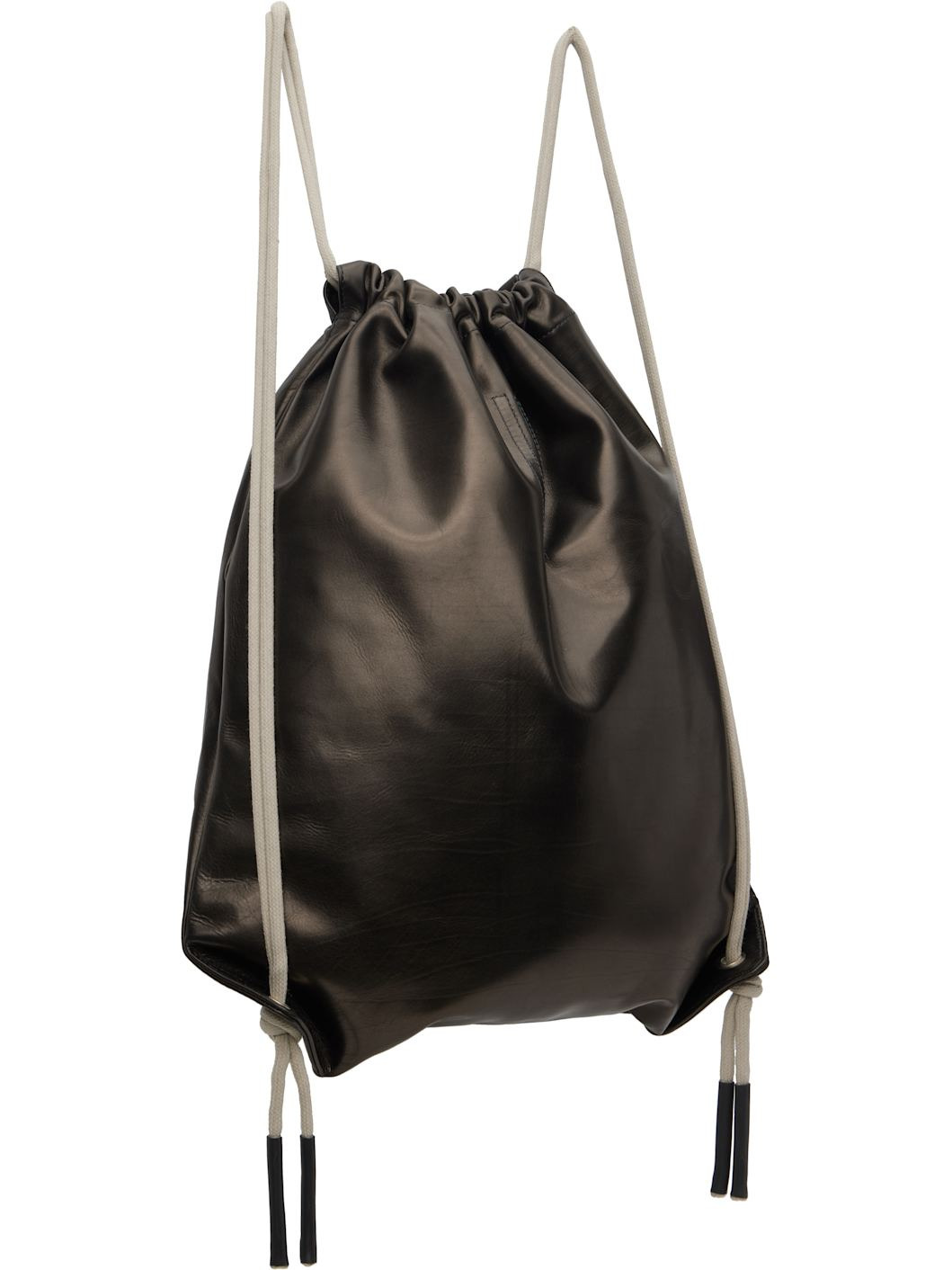 Black & Off-White Concordians Drawstring Backpack - 3