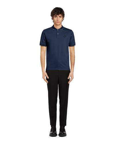 Prada Piqué polo shirt outlook