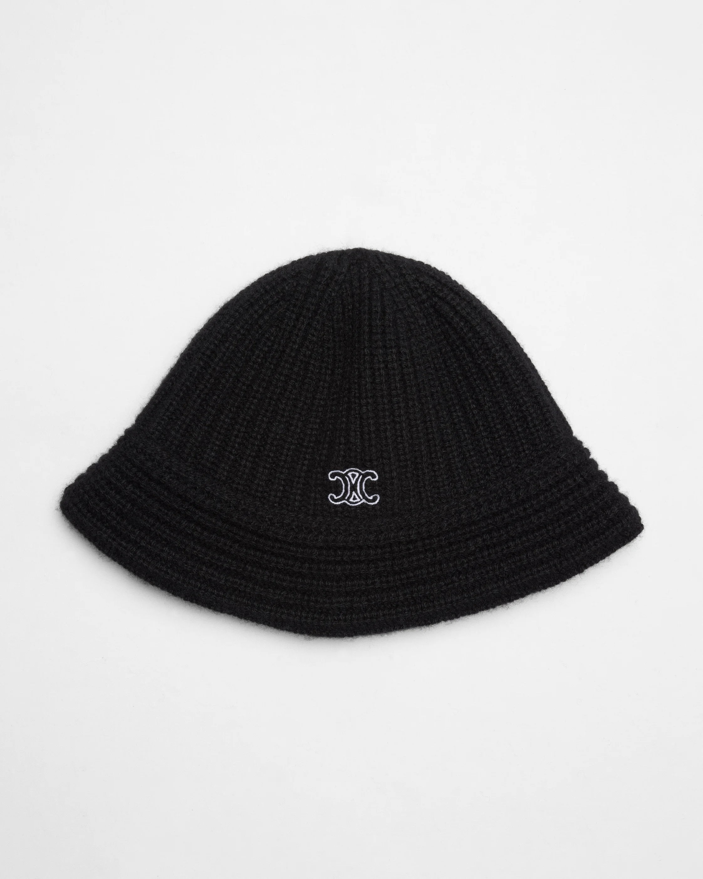 RIBBED CASHMERE BUCKET - 1